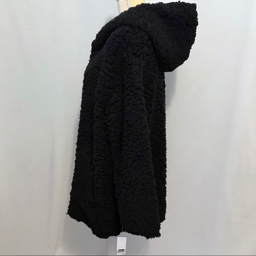 BP NWOT Open Front Sherpa Hooded Cardigan Women S/M - Picture 6 of 12